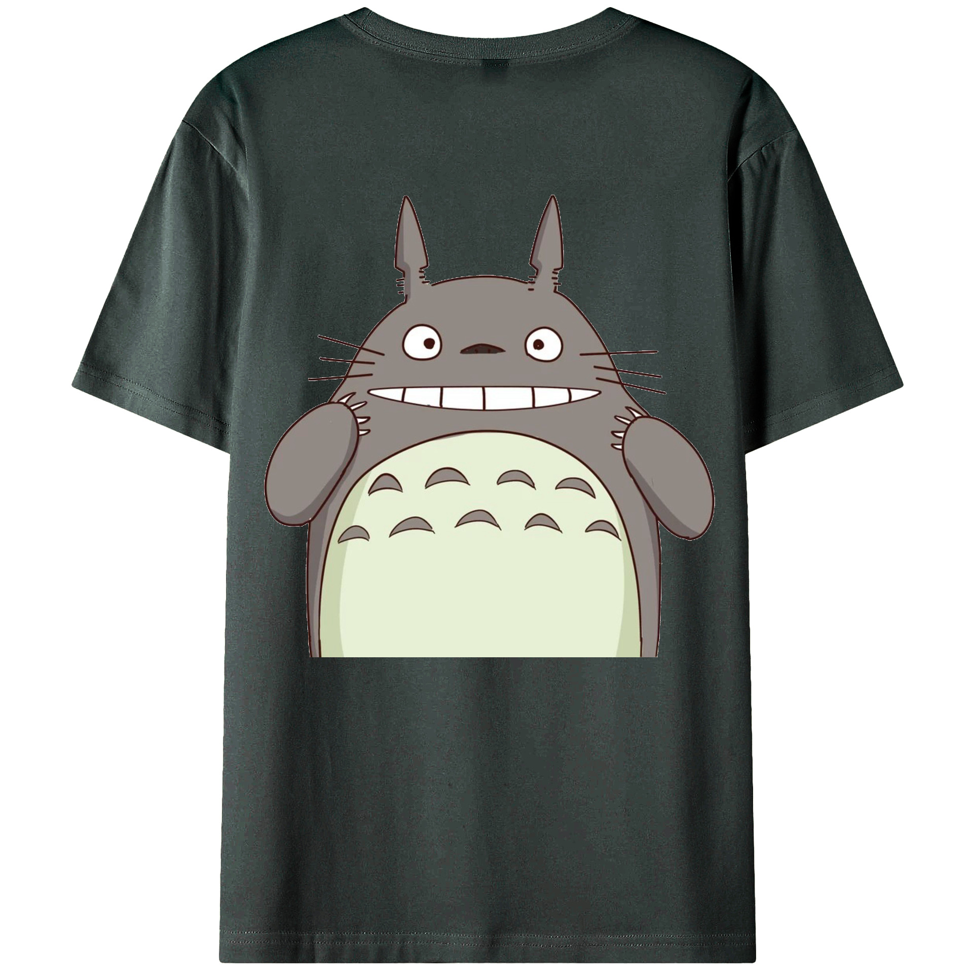（画像用） となりのトトロ 草壁メイ 草壁サツキ My Neighbor Totoro Satsuki Kusakabe Mei Kusakabe 綿100％ メンズ半袖Tシャツ（バックプリント） 通気性